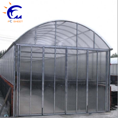 Factory Supplier Multi Span Greenhouse with Polycarbonate Plastic Sheet Aluminum Frame for Hydroponics Vegetable Mushroom