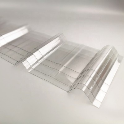 factory price Clear Corrugated Plastic Shingle Polycarbonate ISO9001:2008 Certification For Roof