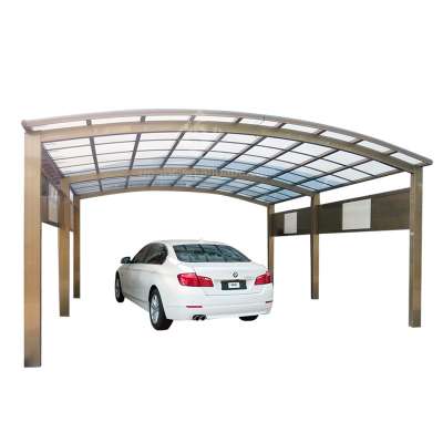 Factory Direct Sale Outdoor Carport with Polycarbonate PC Plastic Sheet Car Cover Shelter UV Resistance