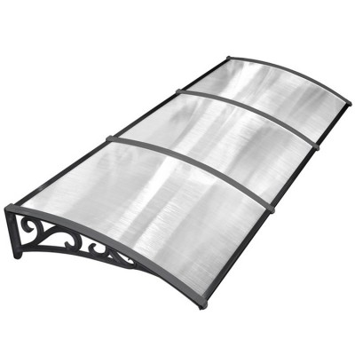 Outdoor Polycarbonate Rain Canopy Rain Awning For Window Garden Rain Shelter