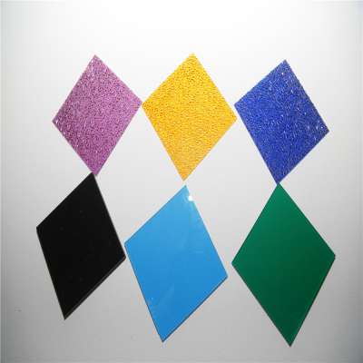 Factory Direct Supplier Polycarbonate Solid Plastic Sheets Multi Color Construction Roofing Skylight Perspex Glass UV resistance