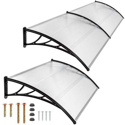 Factory Supplier Window Door Awning Canopy  with Canopy Polycarbonate PC Plastic Sheet UV Resistance