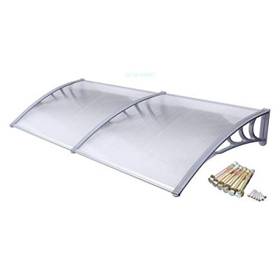 Awning Door Window Protection Polycarbonate   PC Sheet  Canopy Rain Sun Shade  Aluminum Plastic Frame Factory Price