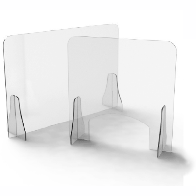 Polycarbonate Clear Plastic Sheet Desk Sneeze Guard Shield For Counter Protective Screen For Counter Restaurant