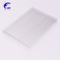 Polycarbonate sheet factory supply 4mm twin wall polycarbonate hollow sheets price for roofing