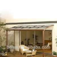 Polycarbonate Aluminum L Shape Balcony Awning Patio Terrace Canopy