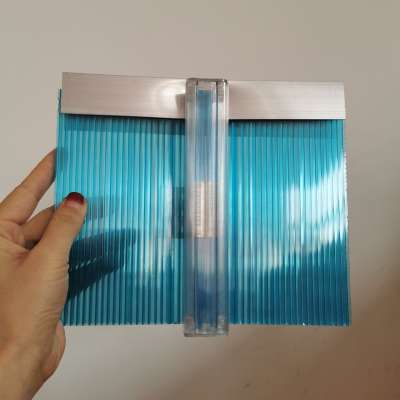 long life time 10mm four layer u lock polycarbonate sheet building outside dropping wall